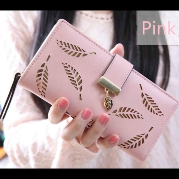 long Leaf Women Purse Wallet Card Holder - Picture 3 of 3